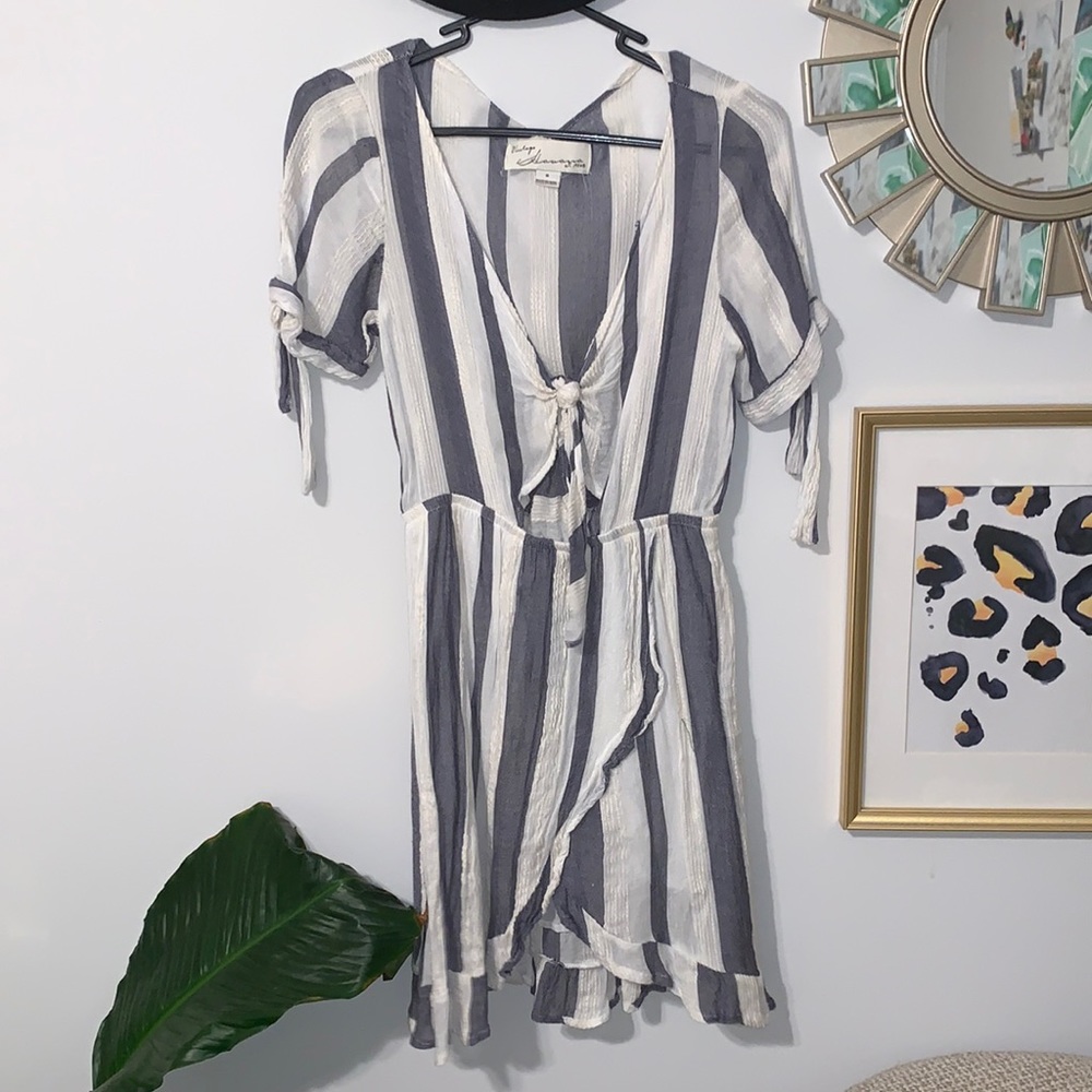 Vintage Havana Striped Dress Small